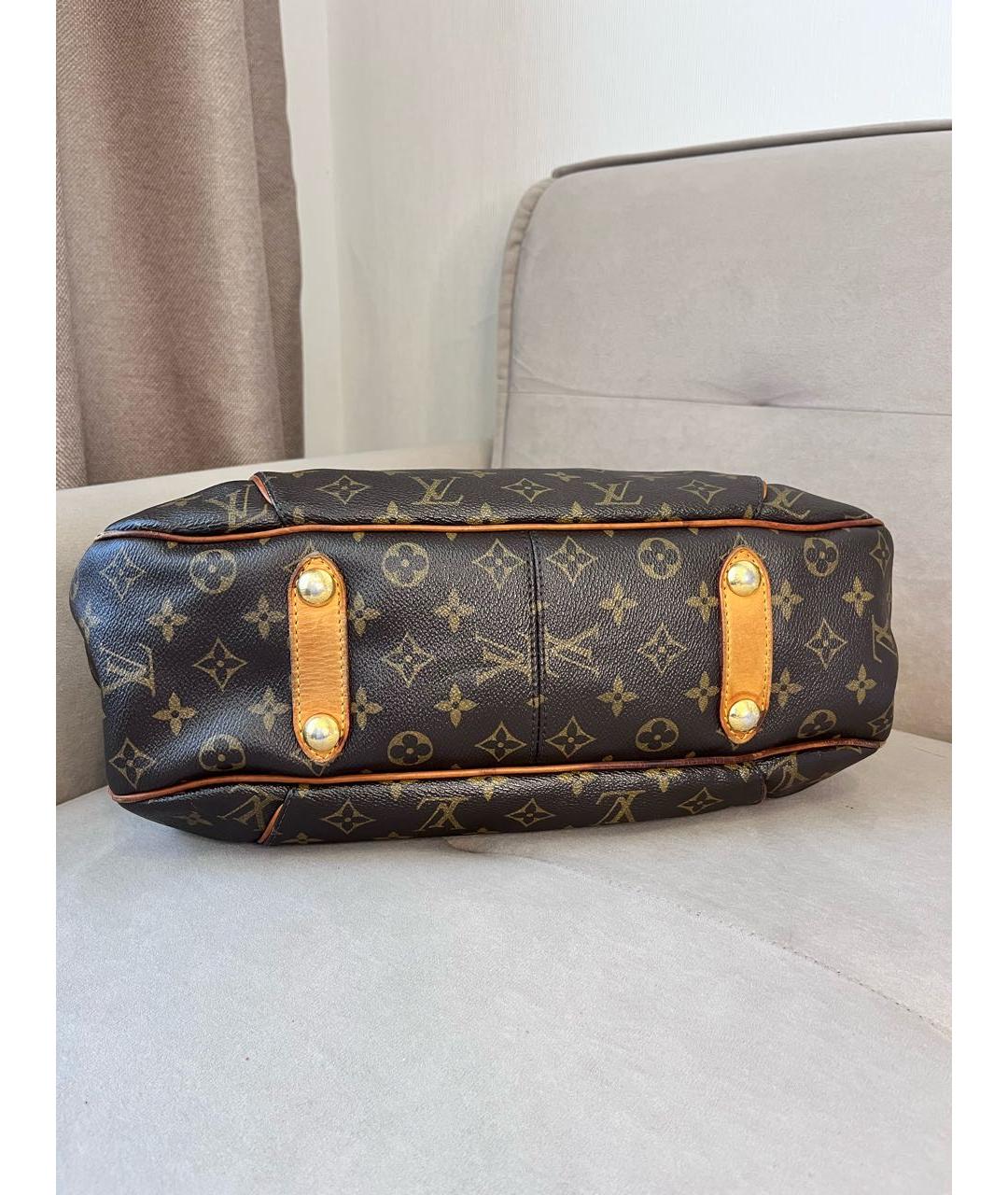 LOUIS VUITTON Коричневая канва сумка через плечо, фото 5