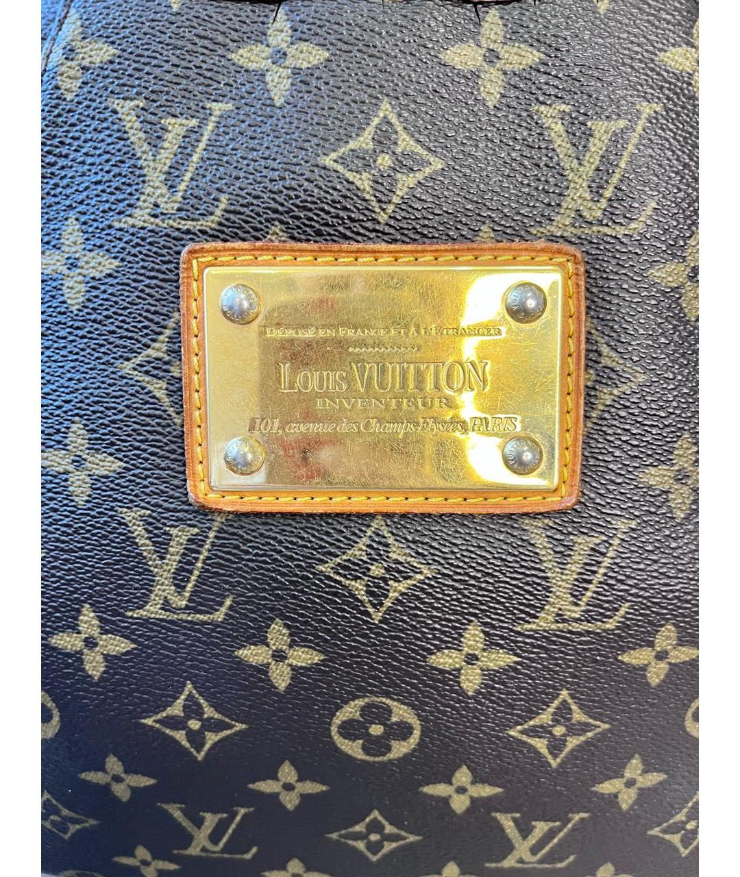 LOUIS VUITTON Коричневая канва сумка через плечо, фото 8