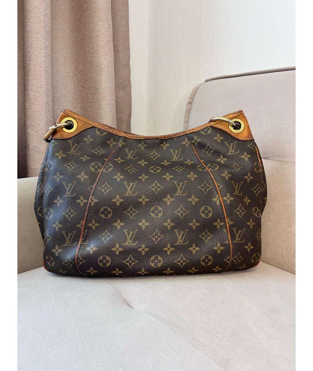 LOUIS VUITTON Коричневая канва сумка через плечо, фото 2