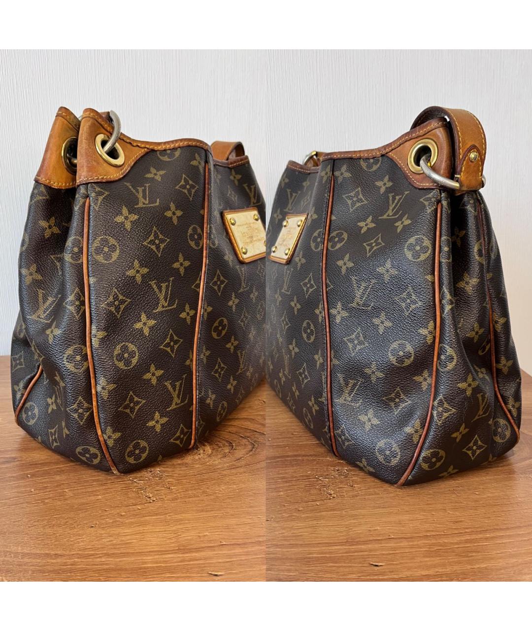 LOUIS VUITTON Коричневая канва сумка через плечо, фото 6