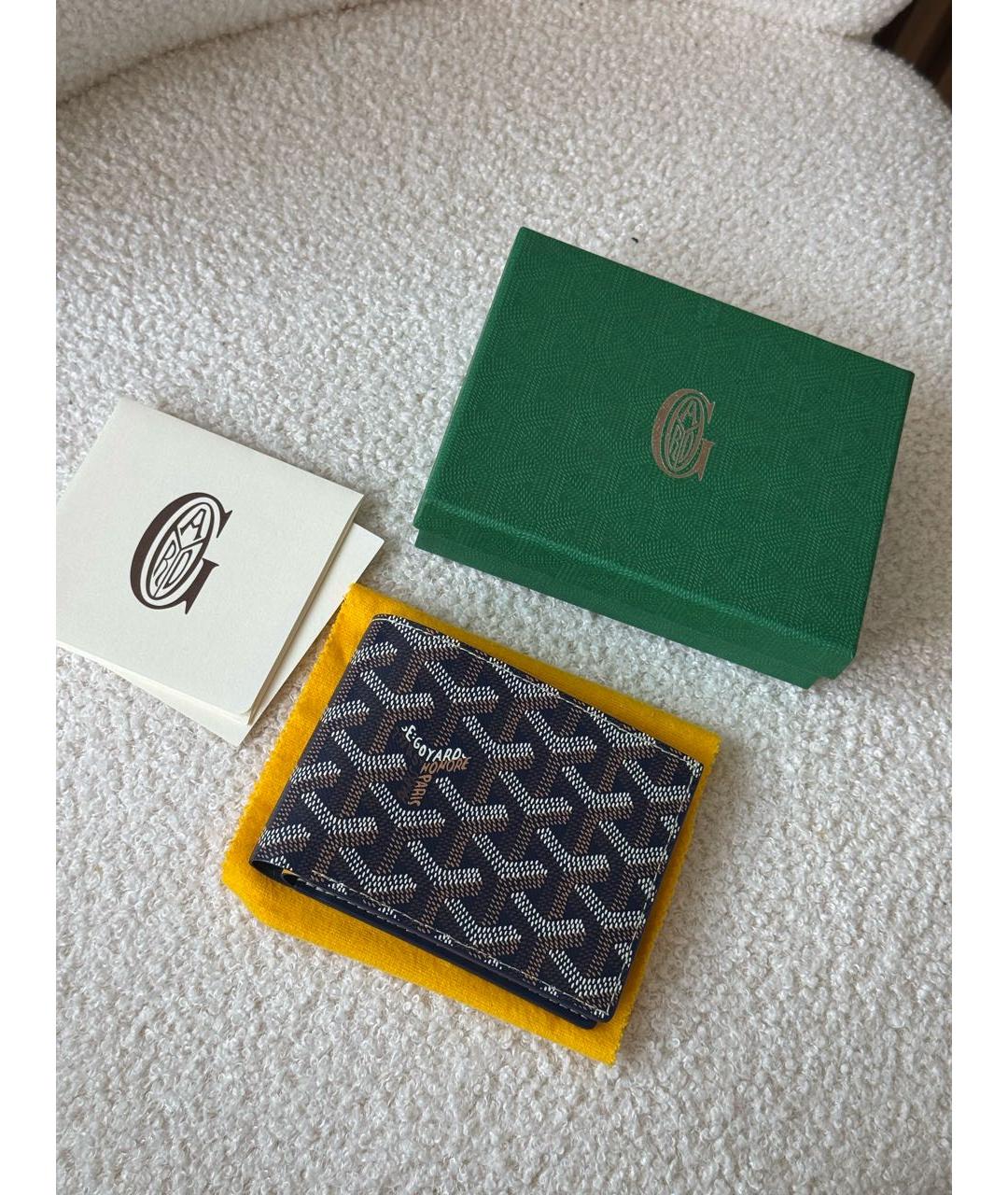 GOYARD Темно-синий кошелек, фото 5