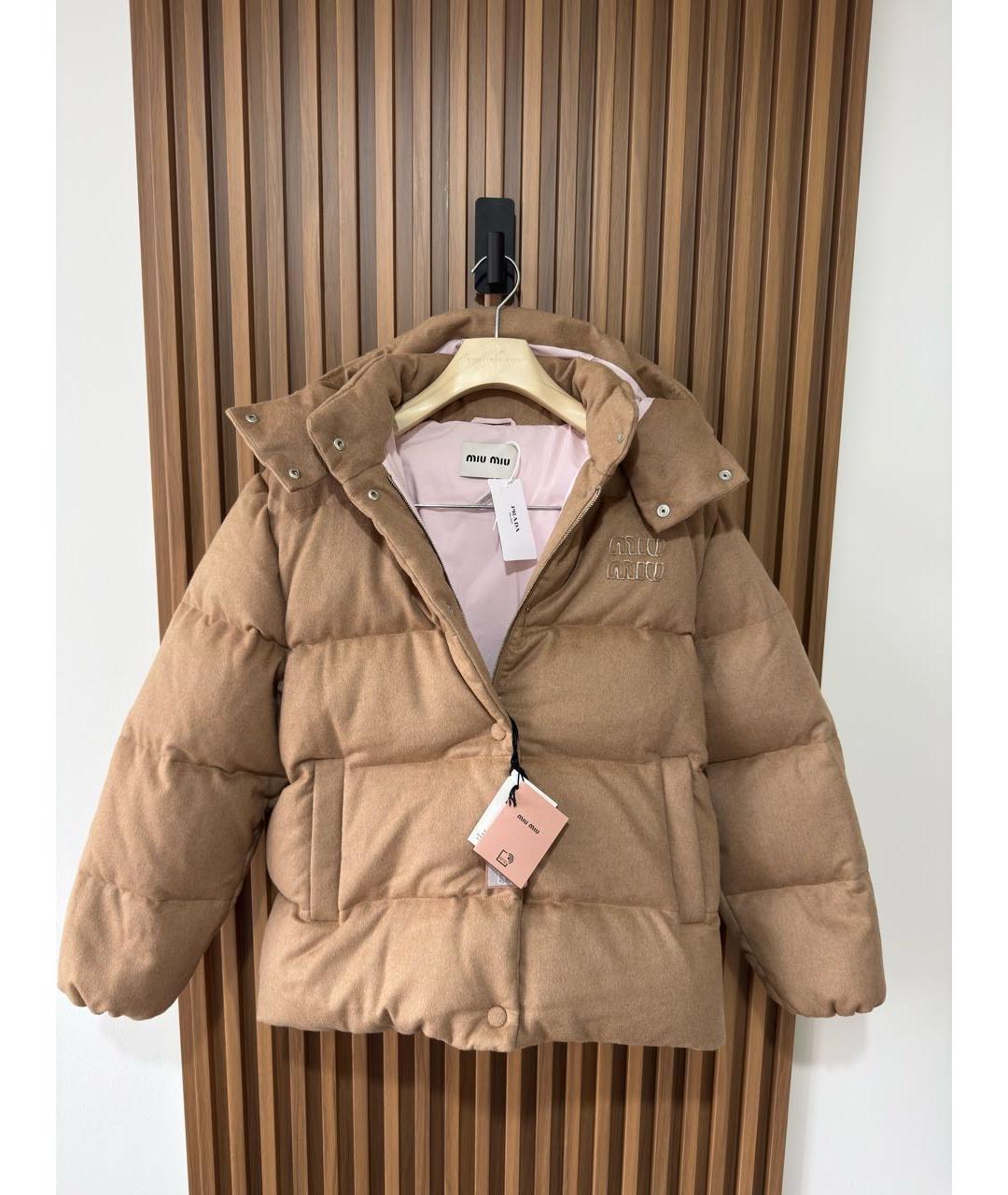 MIU MIU Коричневый пуховик, фото 3