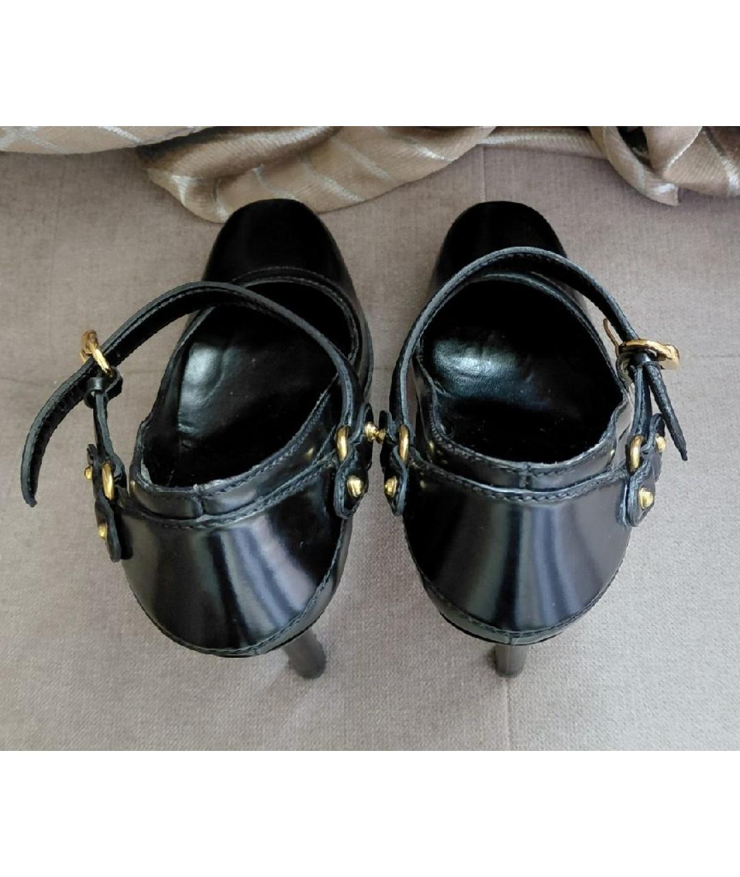 GUCCI Черные кожаные туфли, фото 4