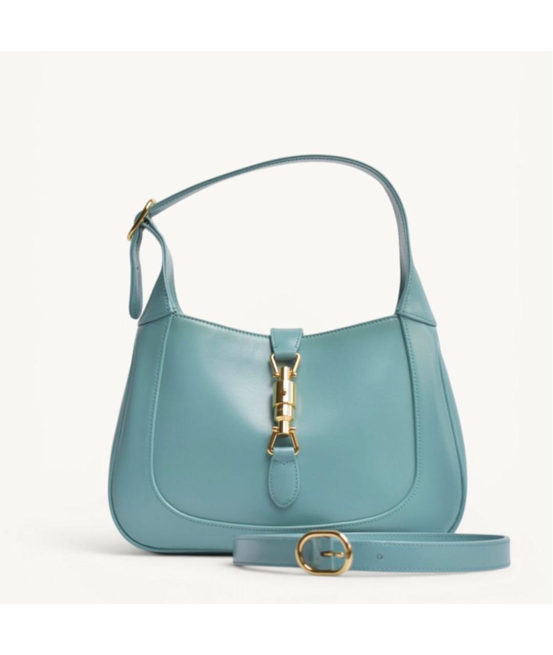 GUCCI Голубая кожаная сумка через плечо, фото 7