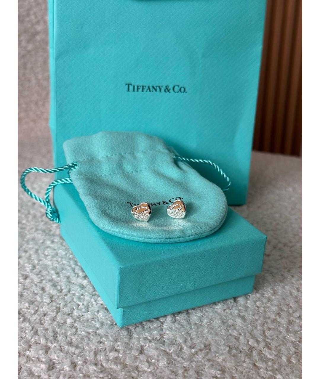 TIFFANY&CO Серебряные серебряные серьги, фото 2