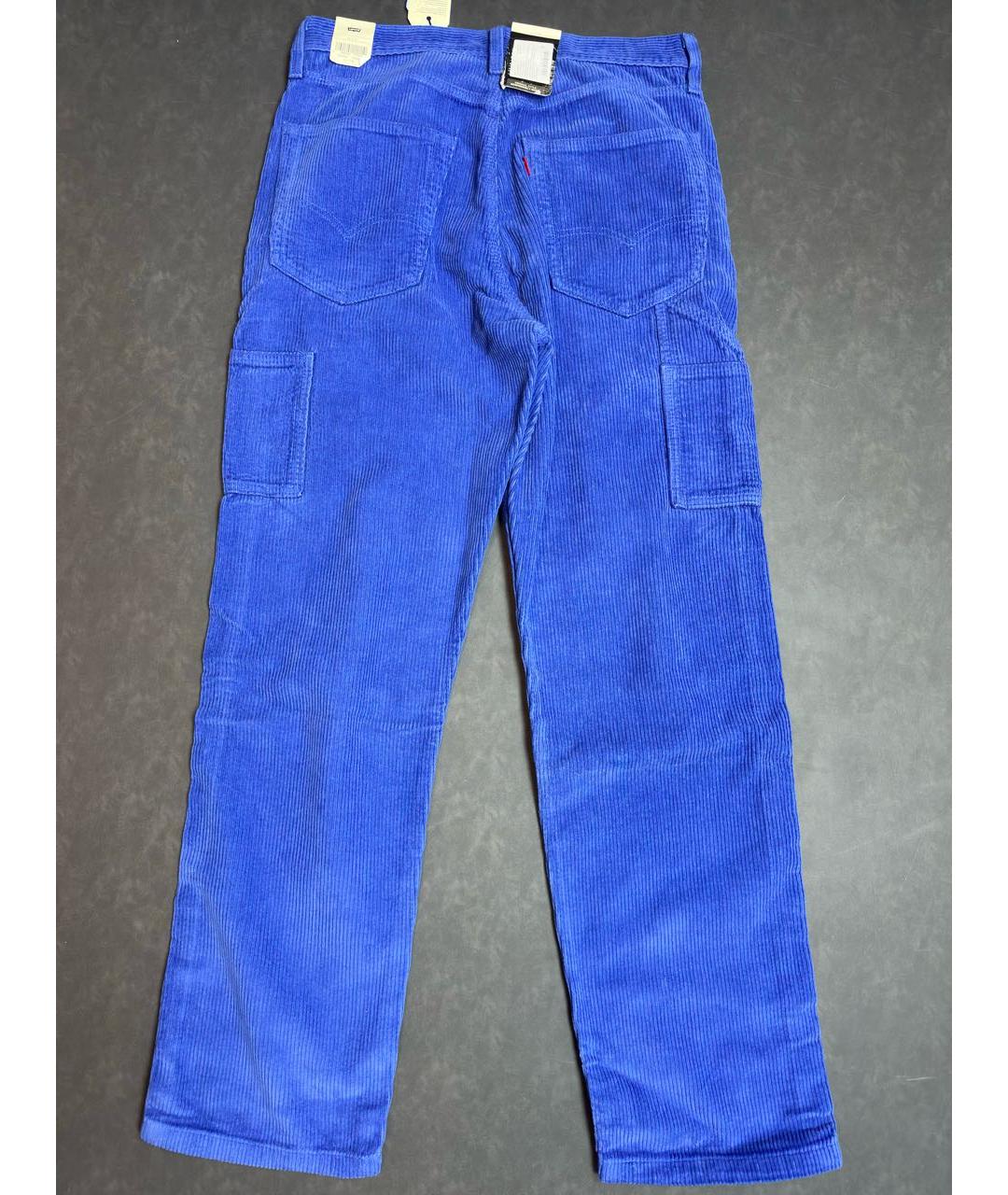 LEVI'S Синие хлопковые повседневные брюки, фото 3