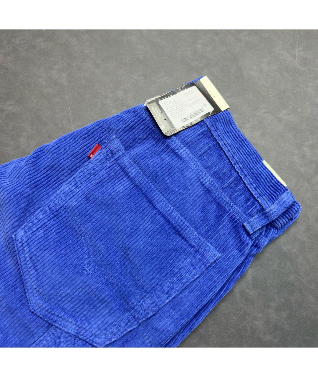 LEVI'S Синие хлопковые повседневные брюки, фото 4