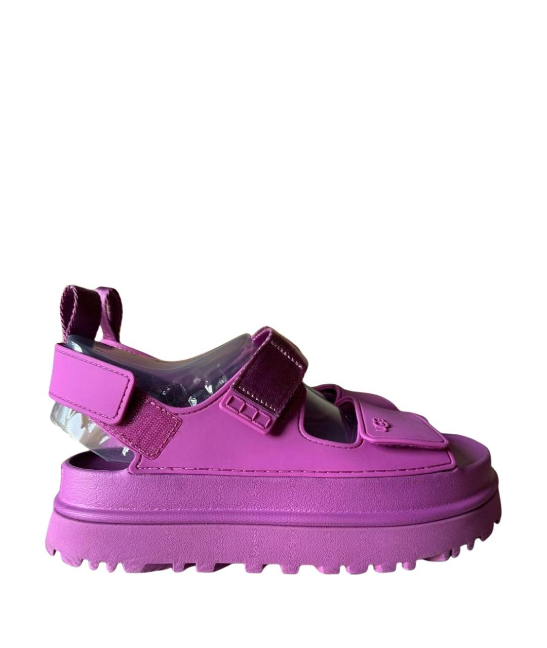 UGG Фиолетовые резиновые сандалии, фото 1