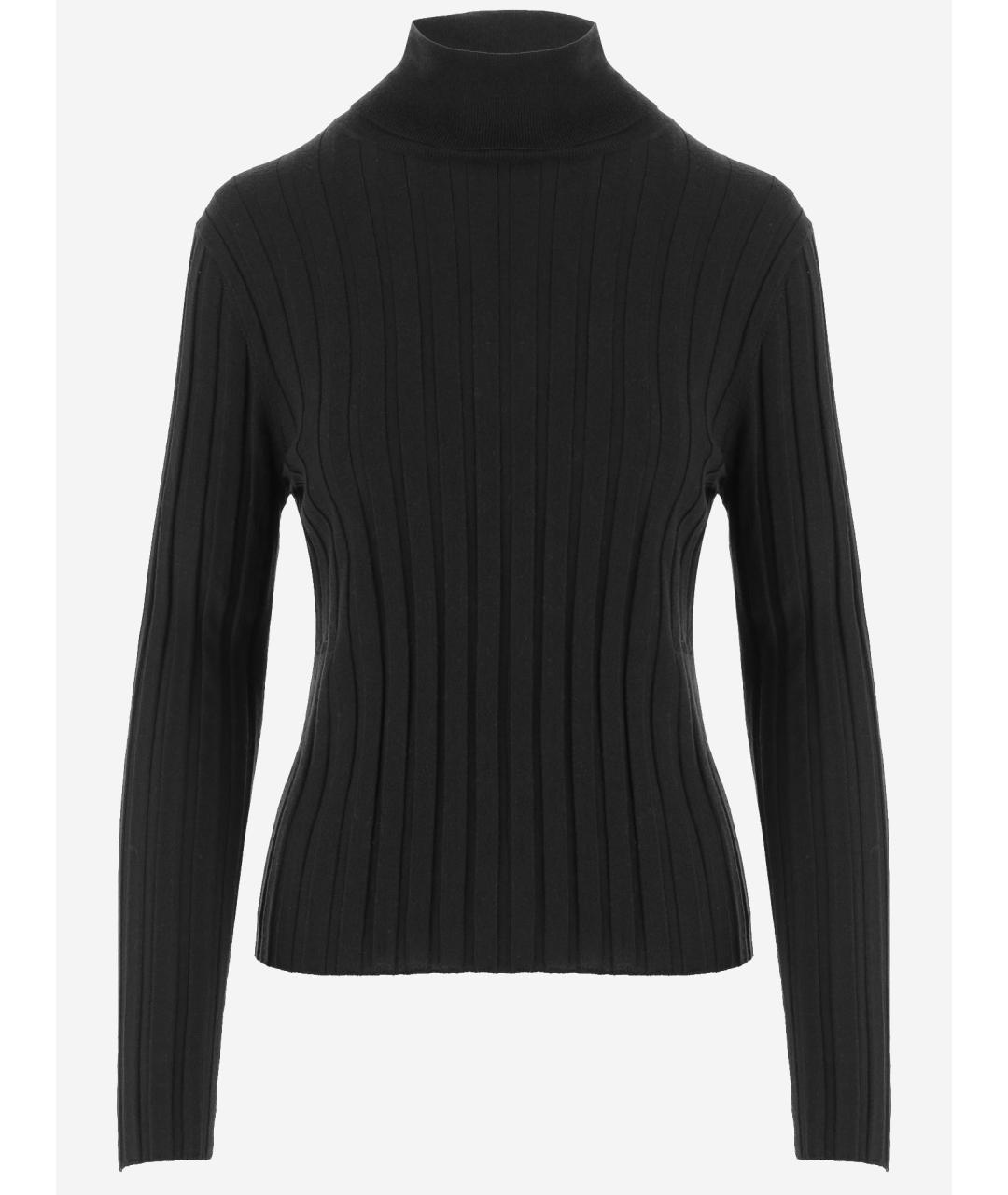ALLUDE Черный шерстяной джемпер / свитер, фото 4