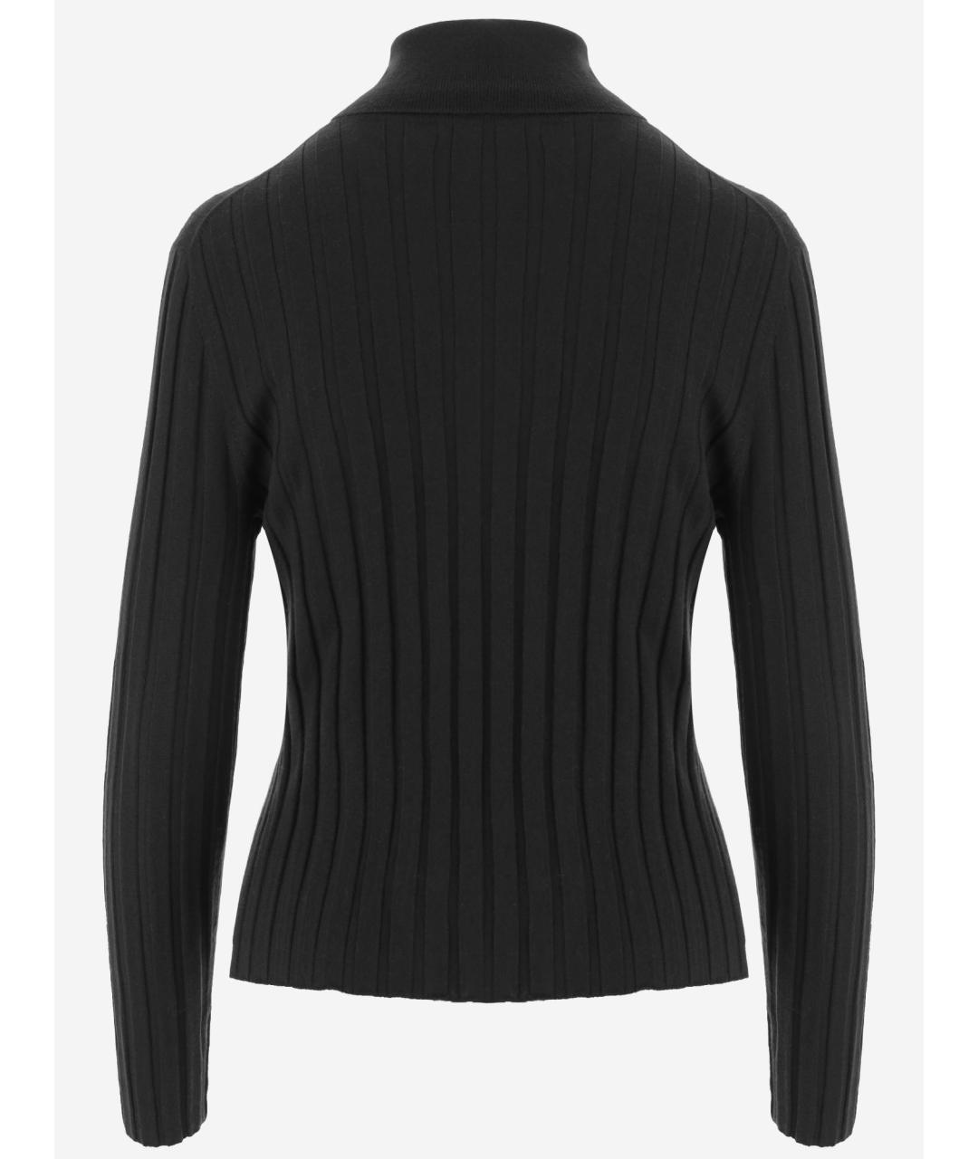ALLUDE Черный шерстяной джемпер / свитер, фото 2