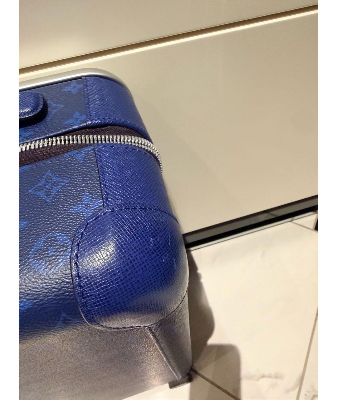 LOUIS VUITTON Синий чемодан, фото 6
