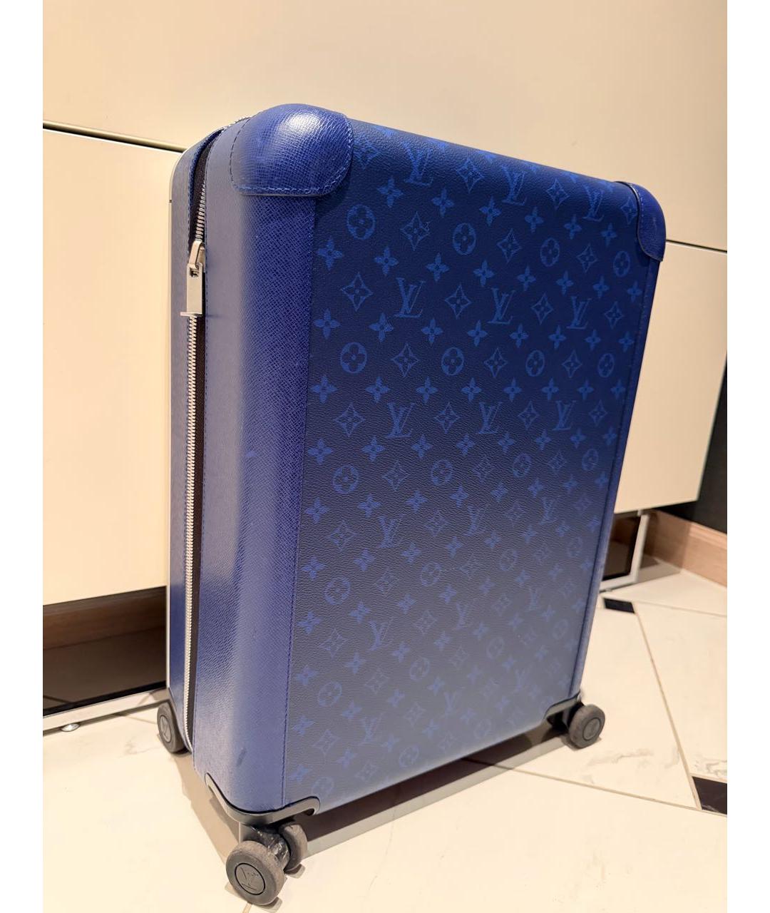 LOUIS VUITTON Синий чемодан, фото 8