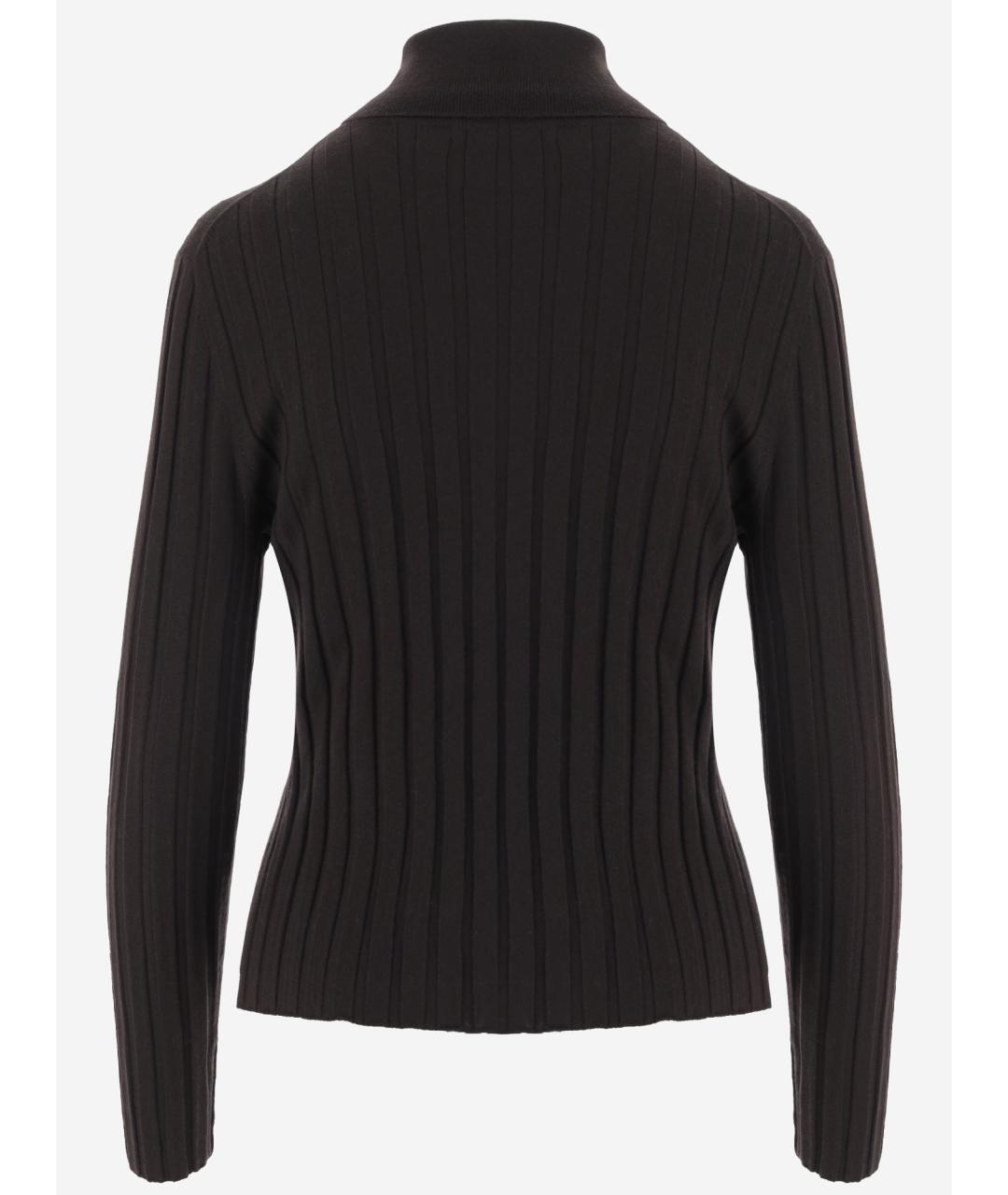ALLUDE Коричневая шерстяная водолазка, фото 2