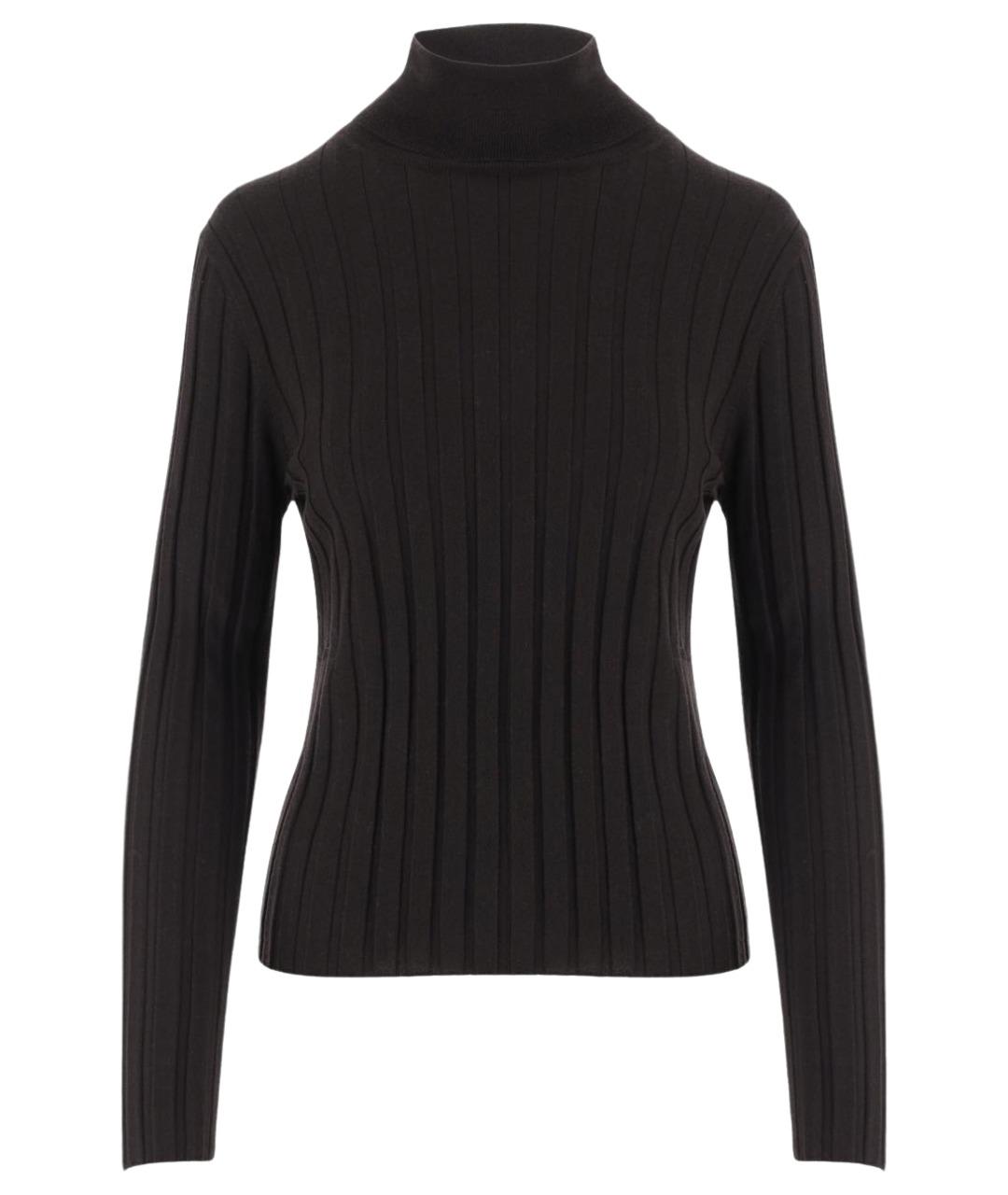 ALLUDE Коричневая шерстяная водолазка, фото 1