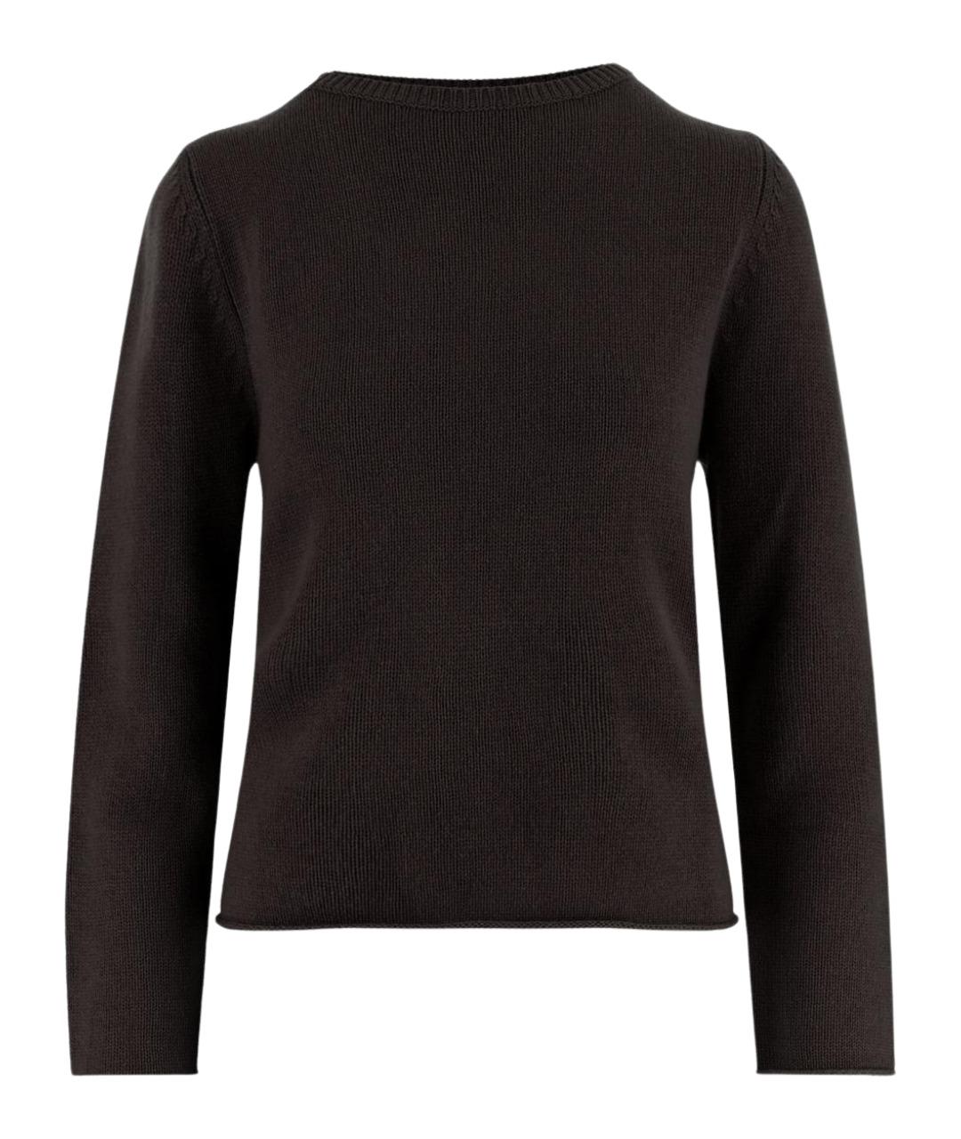 ALLUDE Коричневый кашемировый джемпер / свитер, фото 1