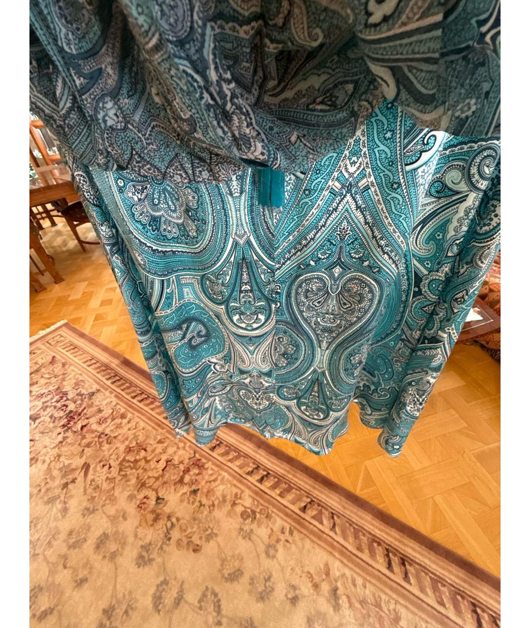 ESCADA Мульти шелковое повседневное платье, фото 7