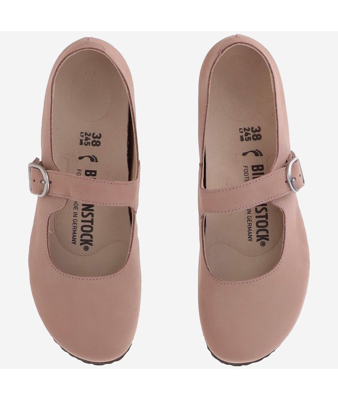 BIRKENSTOCK Розовые нубуковые балетки, фото 2
