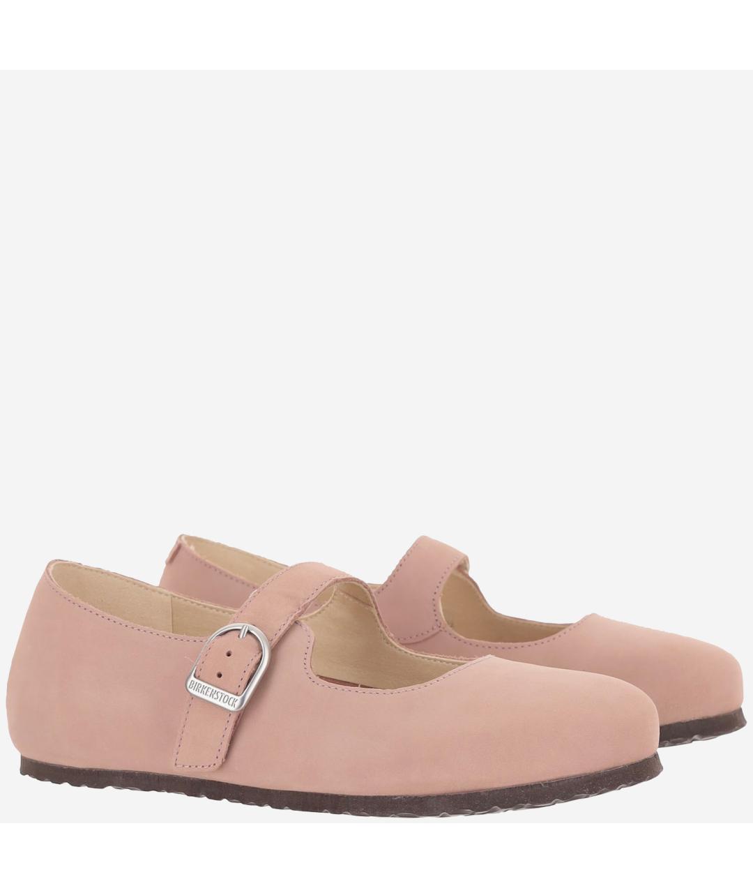 BIRKENSTOCK Розовые нубуковые балетки, фото 3