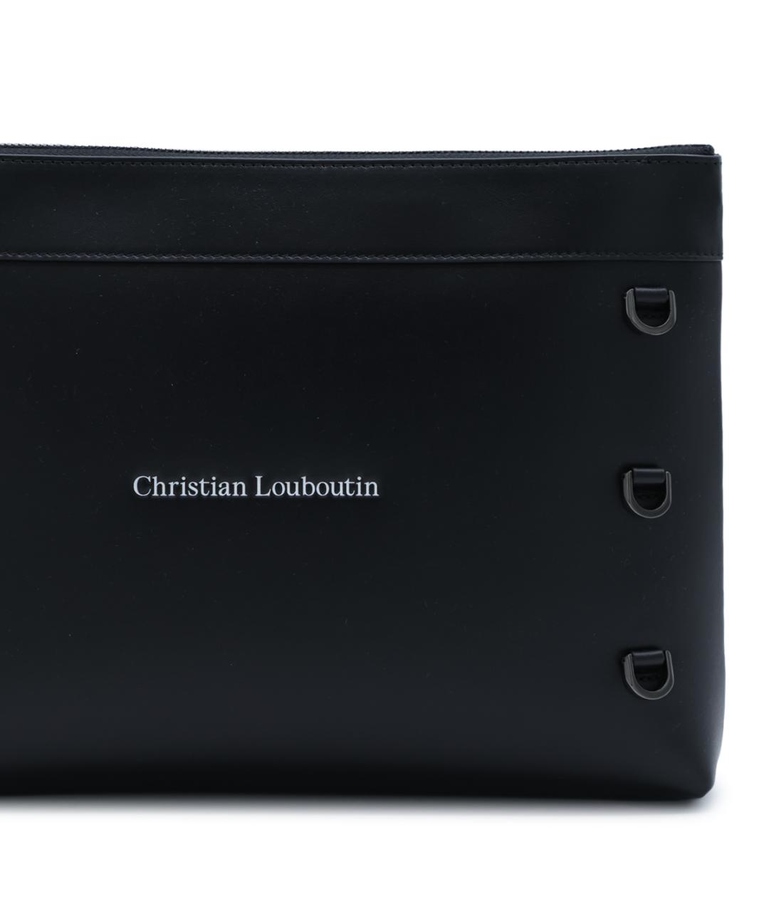 CHRISTIAN LOUBOUTIN Черная кожаная папка для документов, фото 8