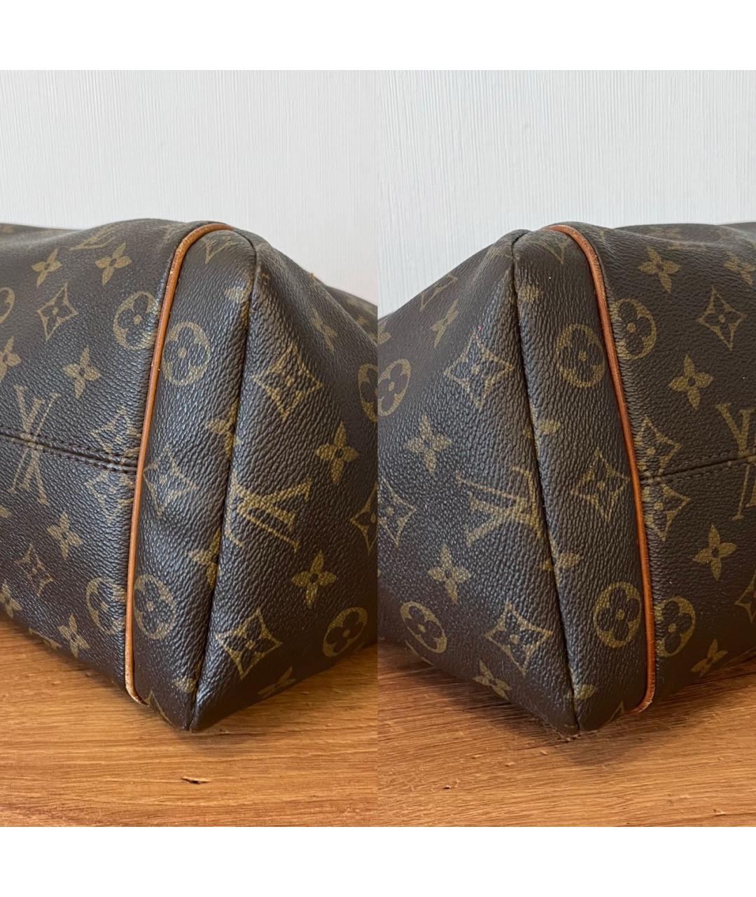 LOUIS VUITTON Коричневая канва сумка тоут, фото 6