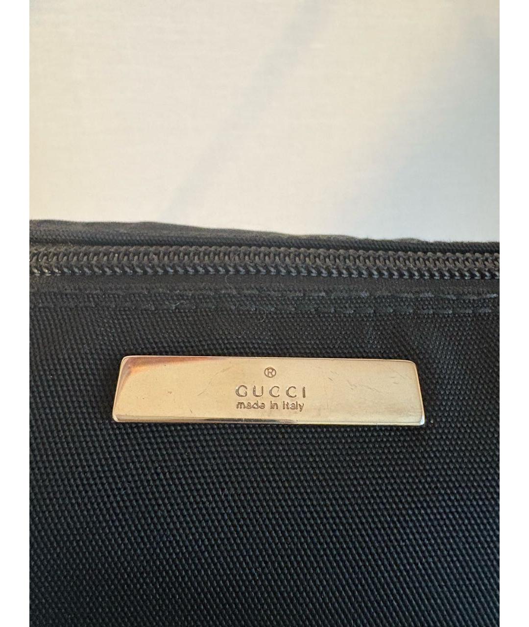 GUCCI Черная нейлоновая сумка с короткими ручками, фото 7