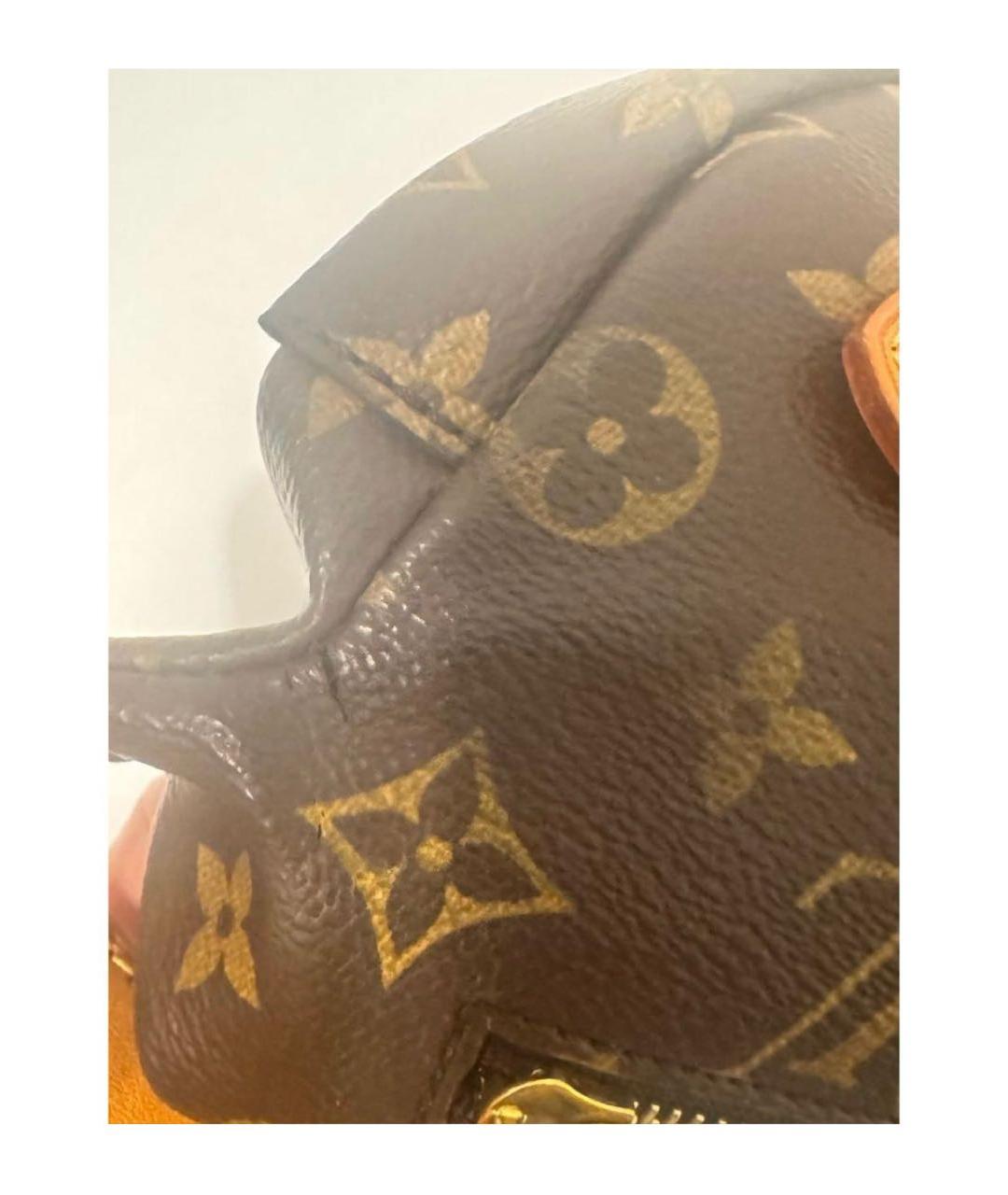LOUIS VUITTON Коричневая канва поясная сумка, фото 5