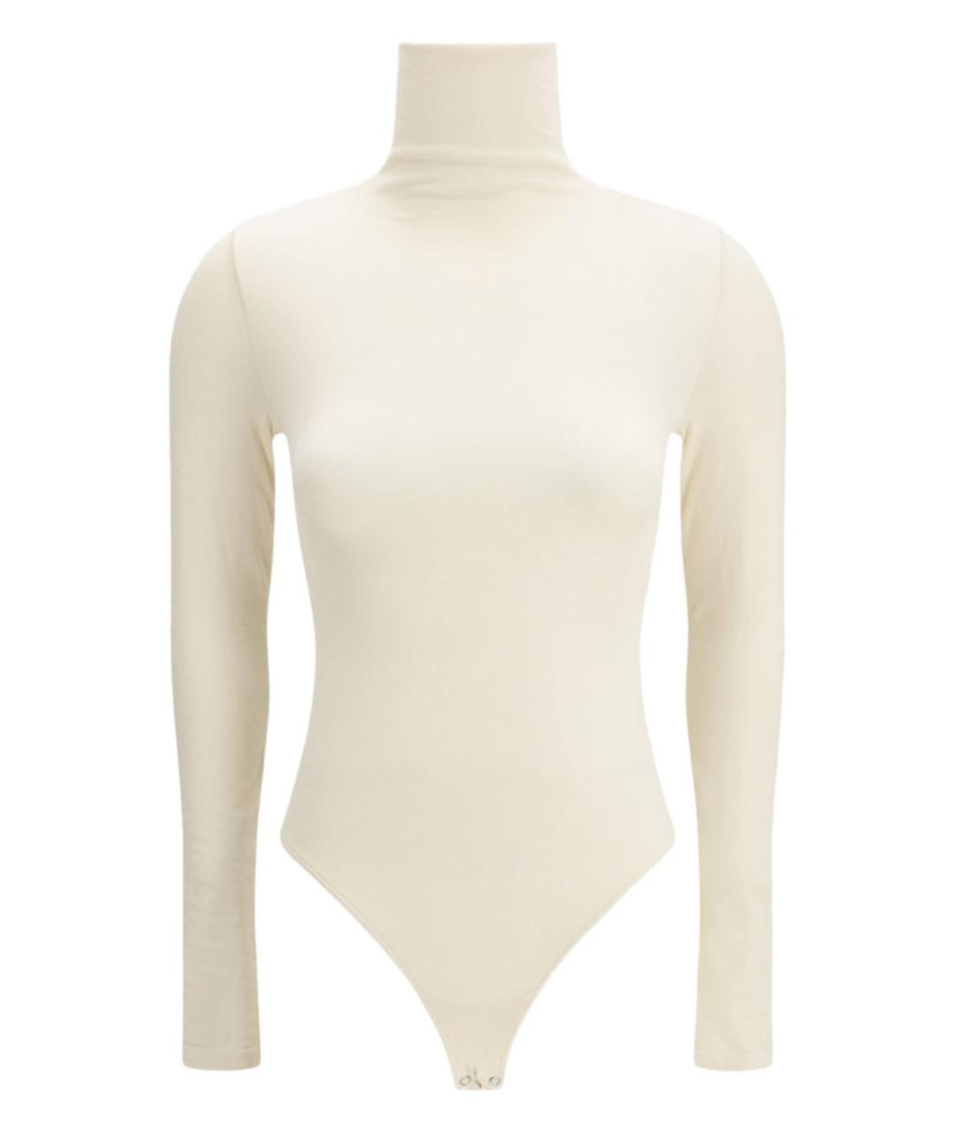 WOLFORD Бежевое хлопковое боди, фото 1
