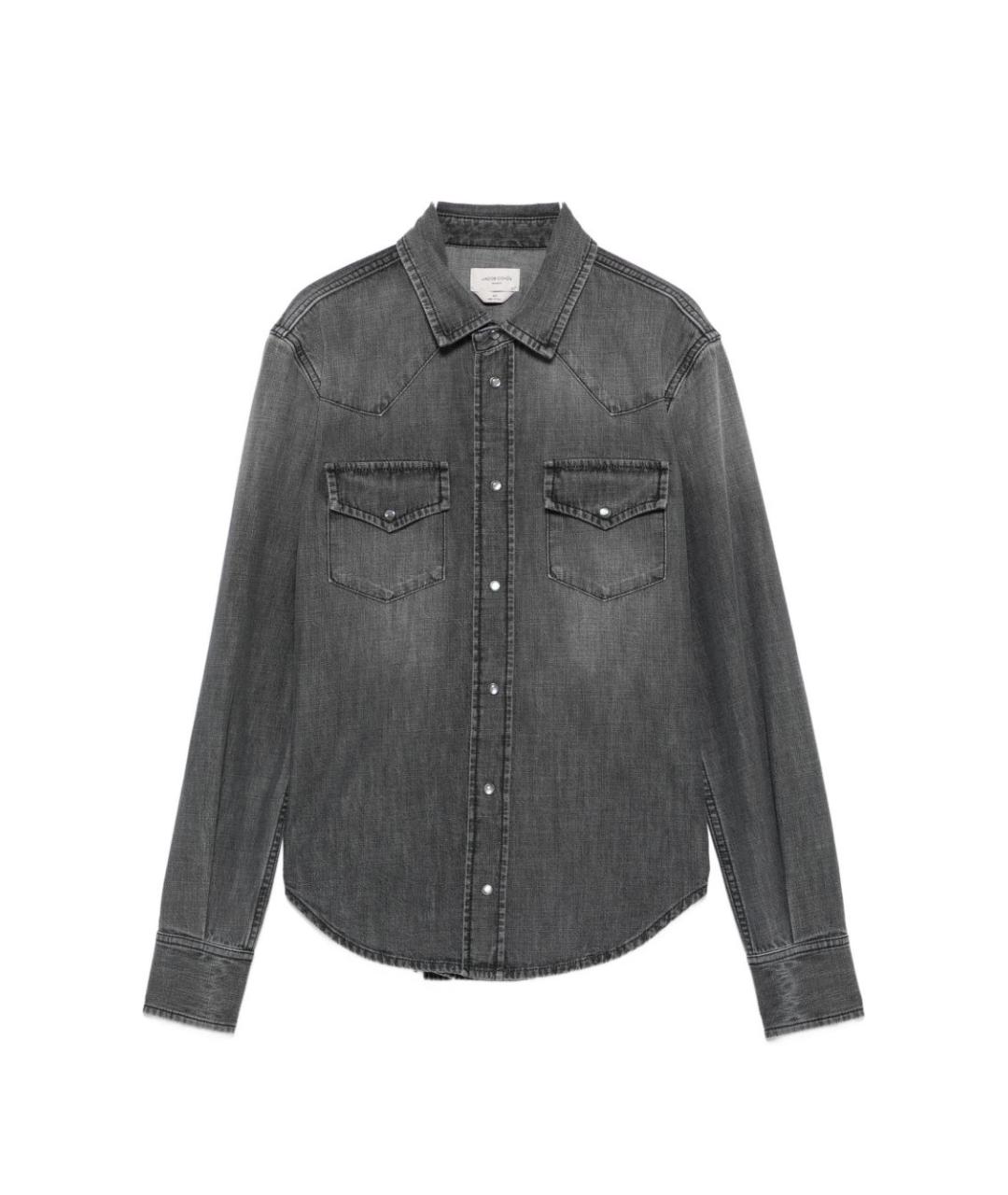 JACOB COHEN Черная хлопковая рубашка, фото 1