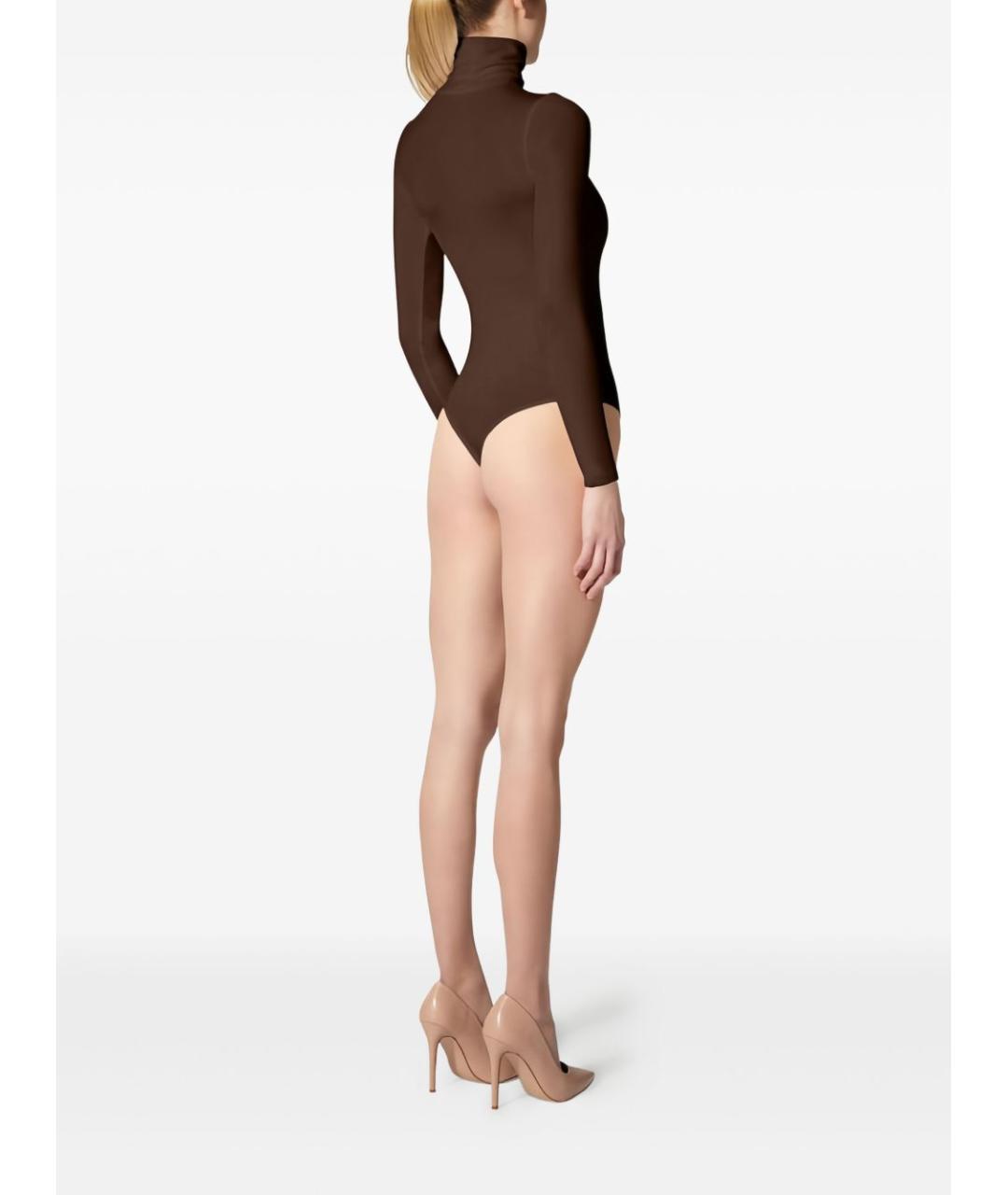 WOLFORD Коричневое хлопковое боди, фото 5