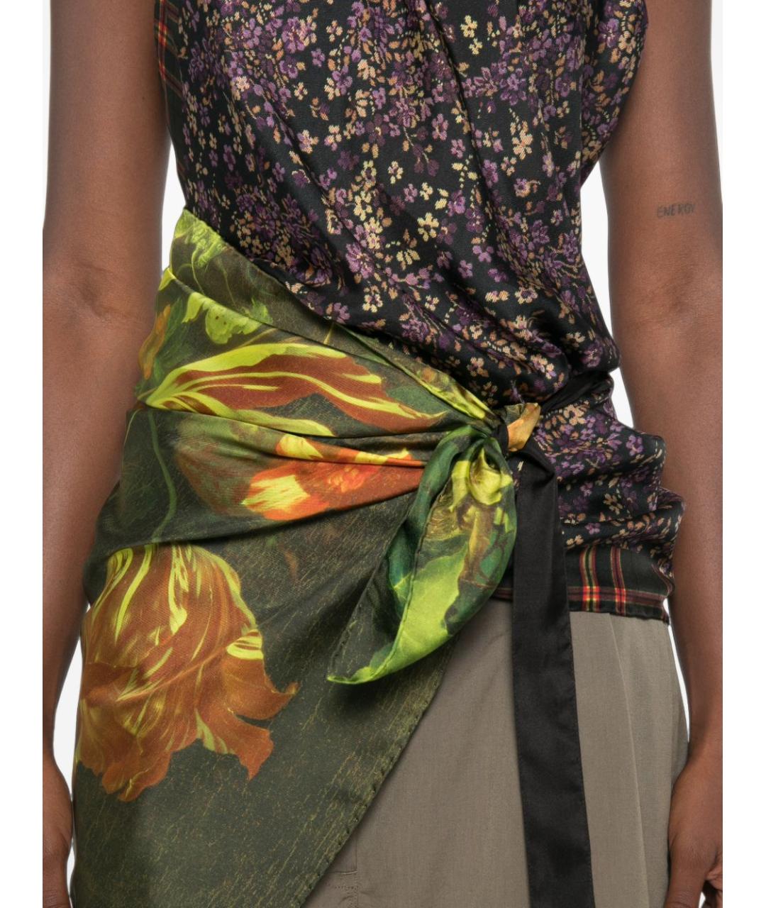 DRIES VAN NOTEN Мульти шелковая блузы, фото 3
