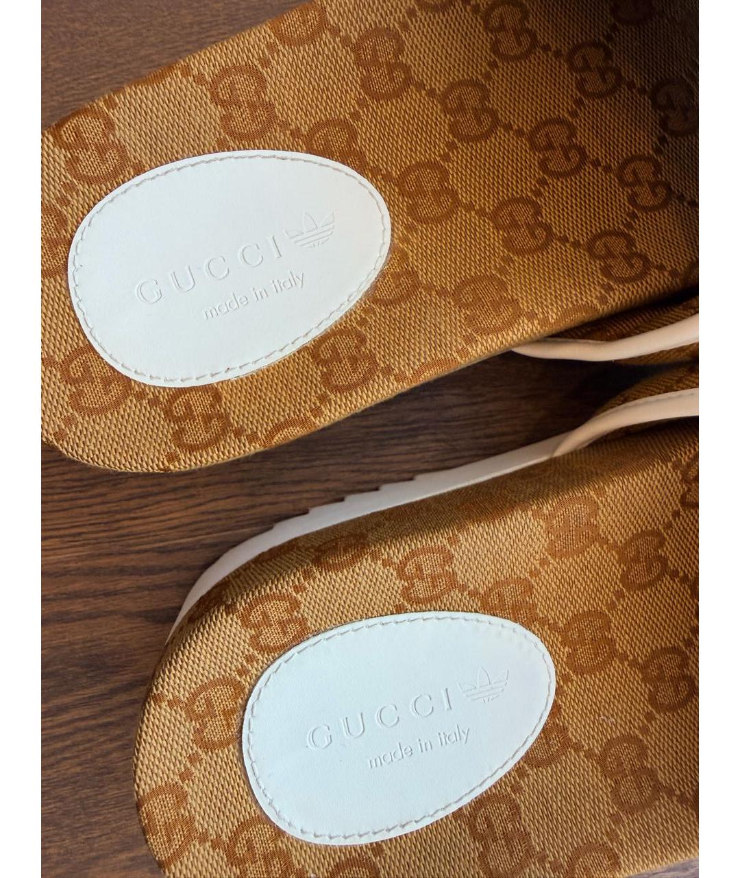 GUCCI Коричневые шлепанцы, фото 6