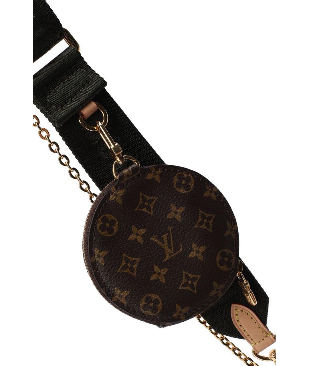 LOUIS VUITTON Коричневая кожаная сумка через плечо, фото 5