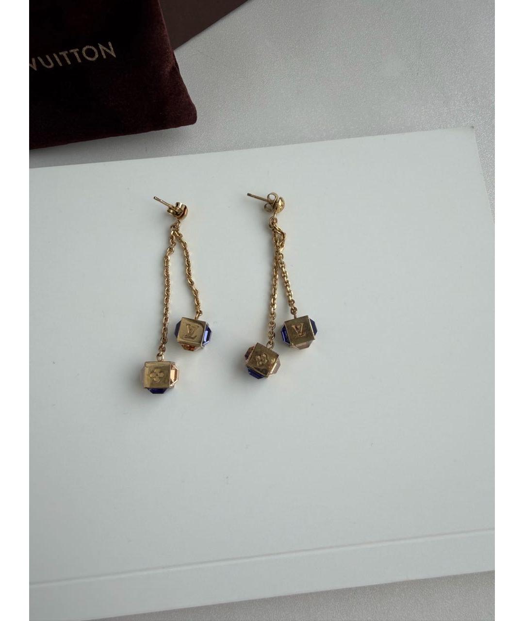 LOUIS VUITTON Золотые серьги, фото 3