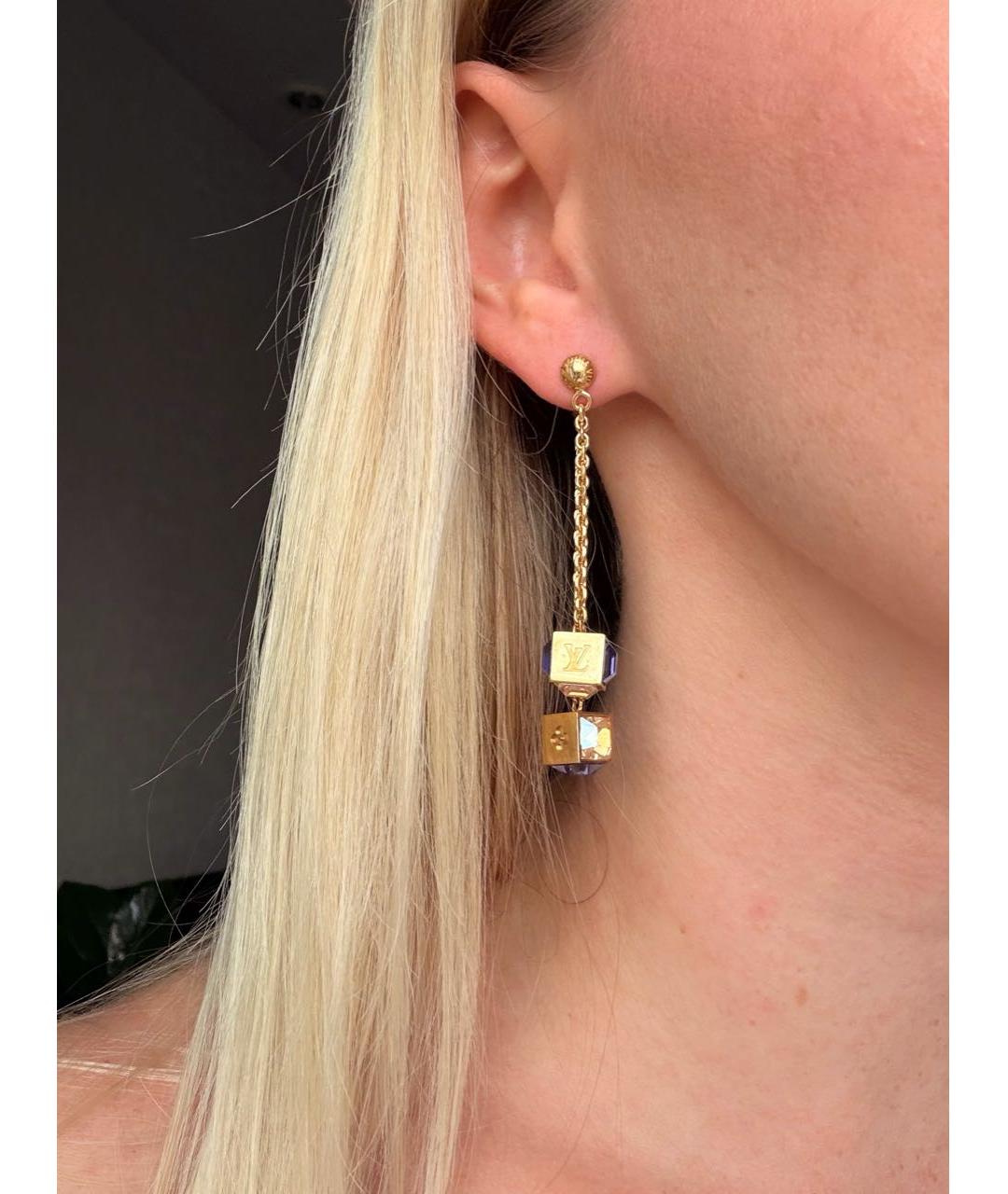 LOUIS VUITTON Золотые серьги, фото 4