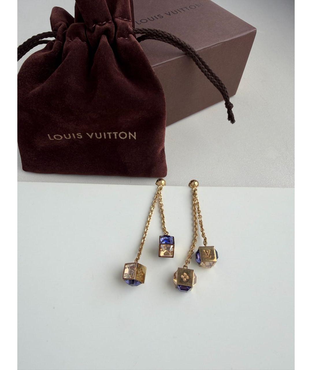 LOUIS VUITTON Золотые серьги, фото 5
