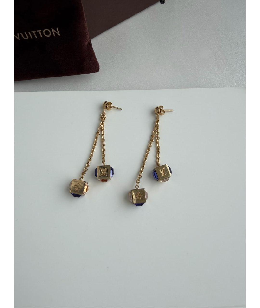 LOUIS VUITTON Золотые серьги, фото 2