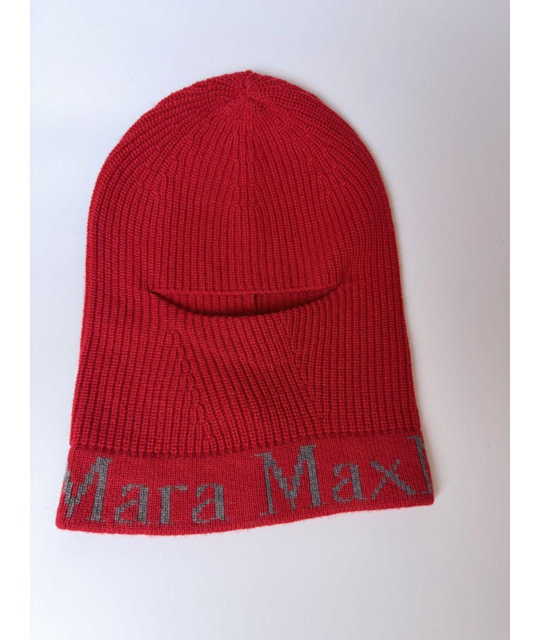 MAX MARA Красная шерстяная шапка, фото 5