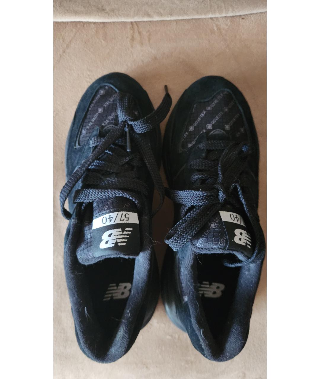NEW BALANCE Черные замшевые высокие кроссовки / кеды, фото 2