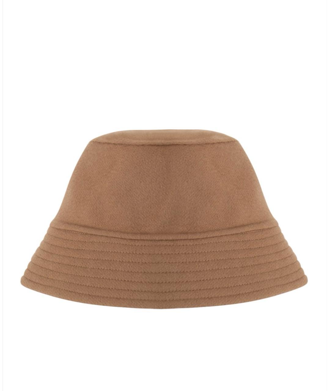 'S MAX MARA Коричневая шерстяная панама, фото 1