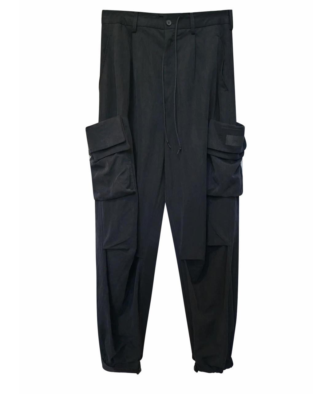 Y-3 Темно-синие лиоцелл брюки широкие, фото 1