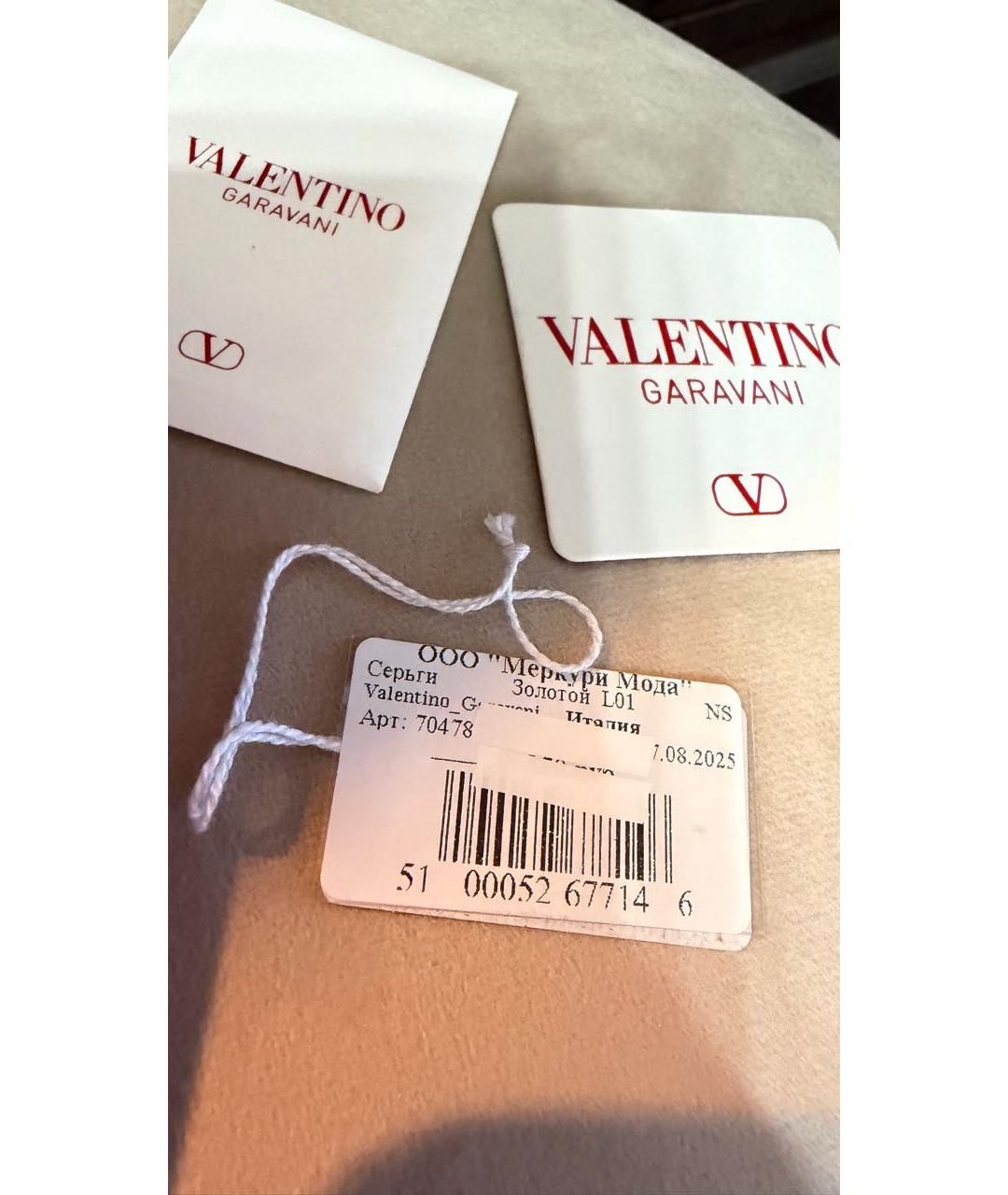 VALENTINO Золотые серьги, фото 4