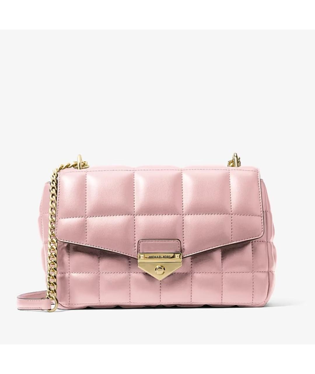 MICHAEL KORS Розовая сумка через плечо из искусственной кожи, фото 10