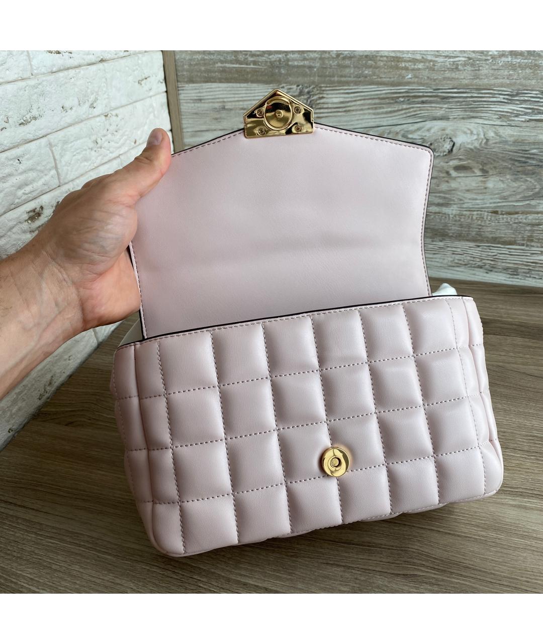 MICHAEL KORS Розовая сумка через плечо из искусственной кожи, фото 6