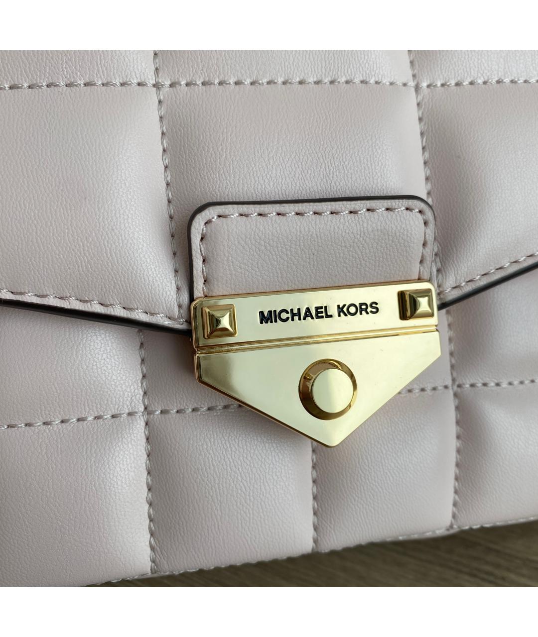 MICHAEL KORS Розовая сумка через плечо из искусственной кожи, фото 4