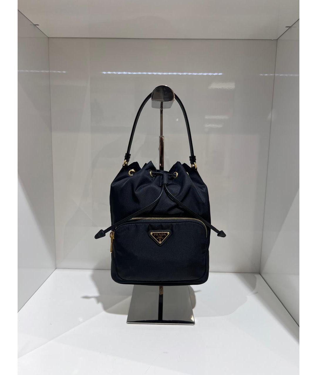 PRADA Черная нейлоновая сумка тоут, фото 2