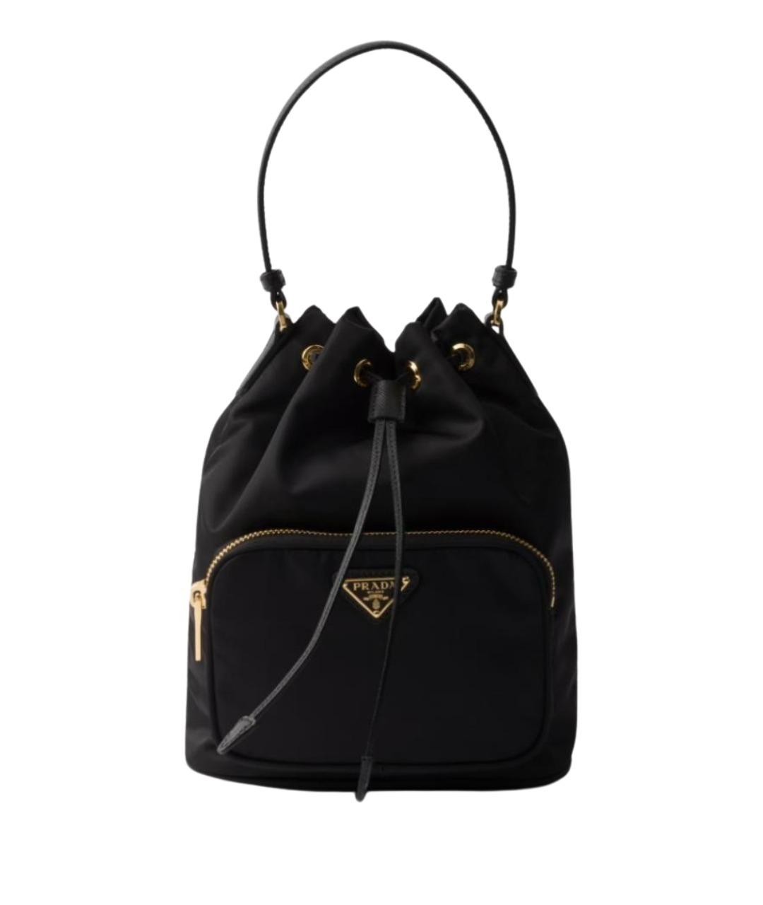 PRADA Черная нейлоновая сумка тоут, фото 1