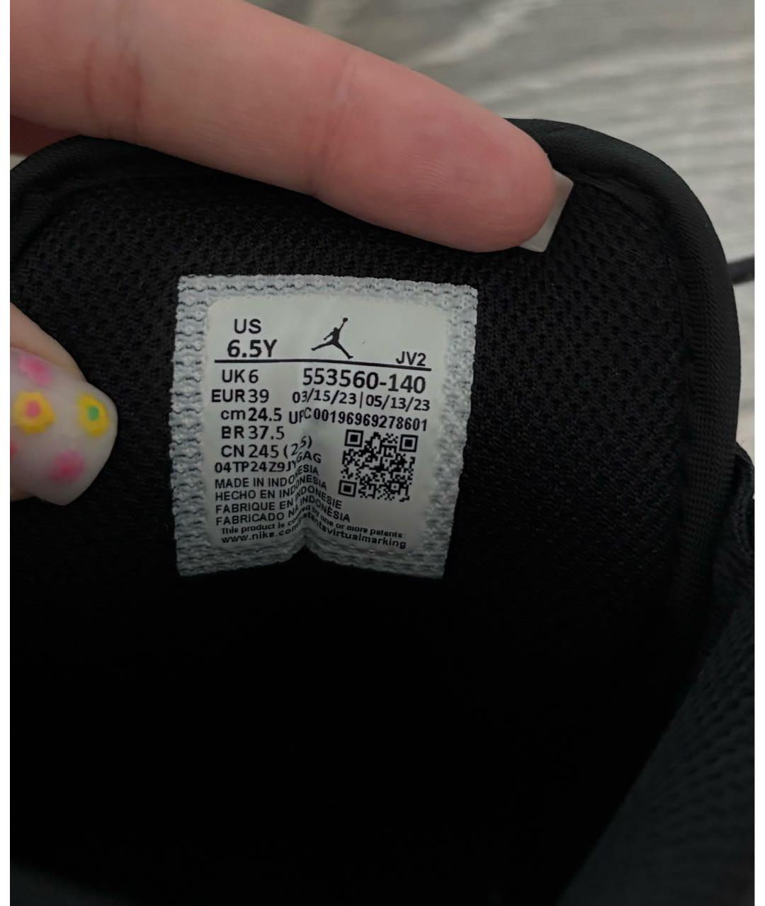 NIKE Темно-синие кожаные кроссовки, фото 4