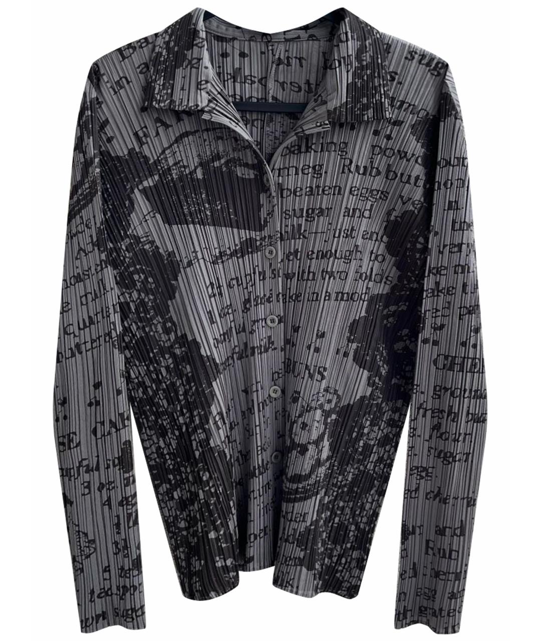 ISSEY MIYAKE Антрацитовая полиэстеровая блузы, фото 1