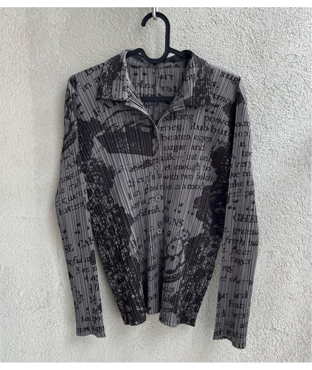 ISSEY MIYAKE Антрацитовая полиэстеровая блузы, фото 5