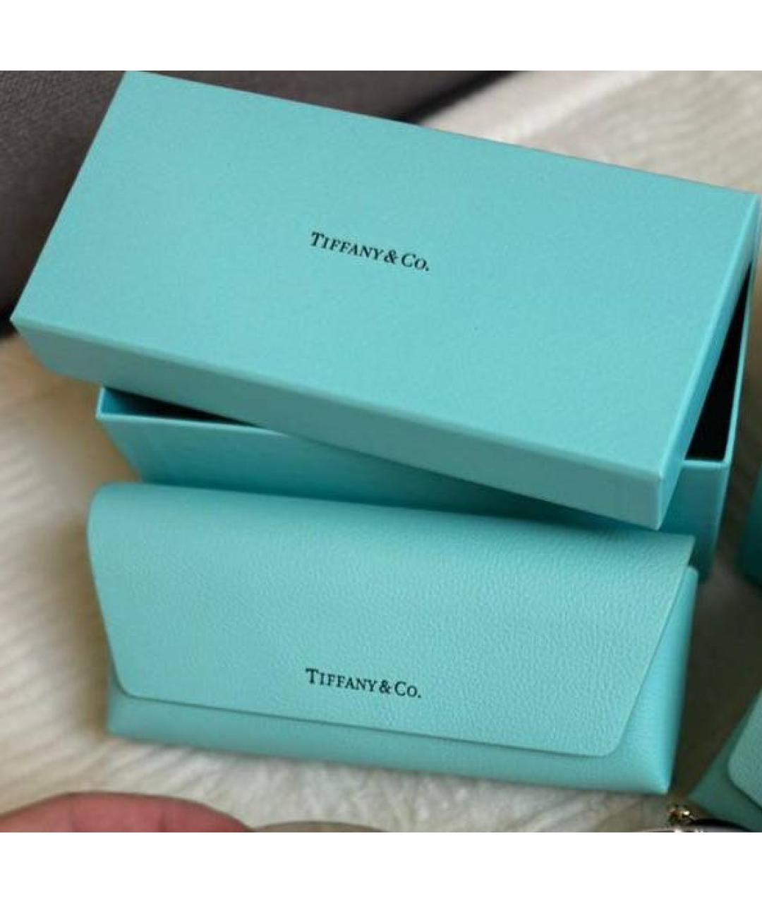TIFFANY&CO Серые металлические солнцезащитные очки, фото 4